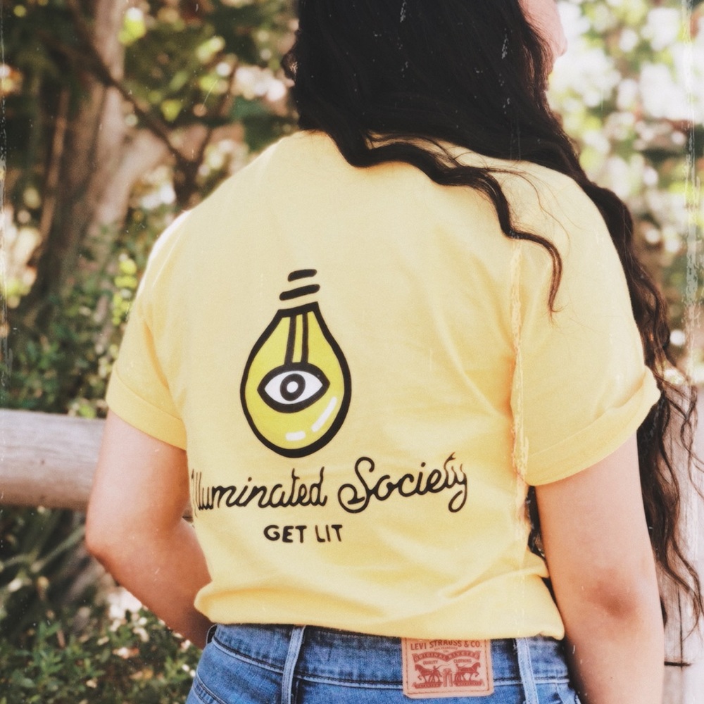 Organic Yellow Hemp Graphic T-Shirt